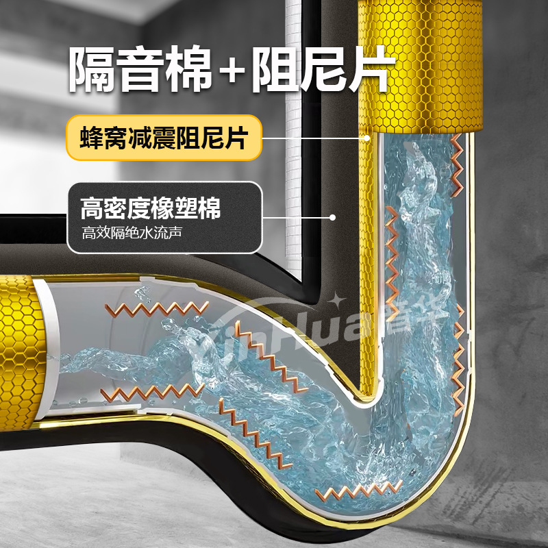 下水管只包阻尼片不包隔音棉，是否可行？